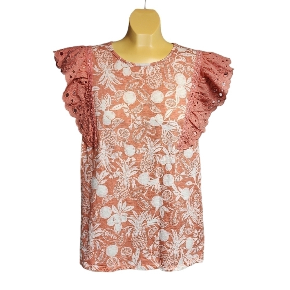 NWT LC Flutter Sleeve Top​